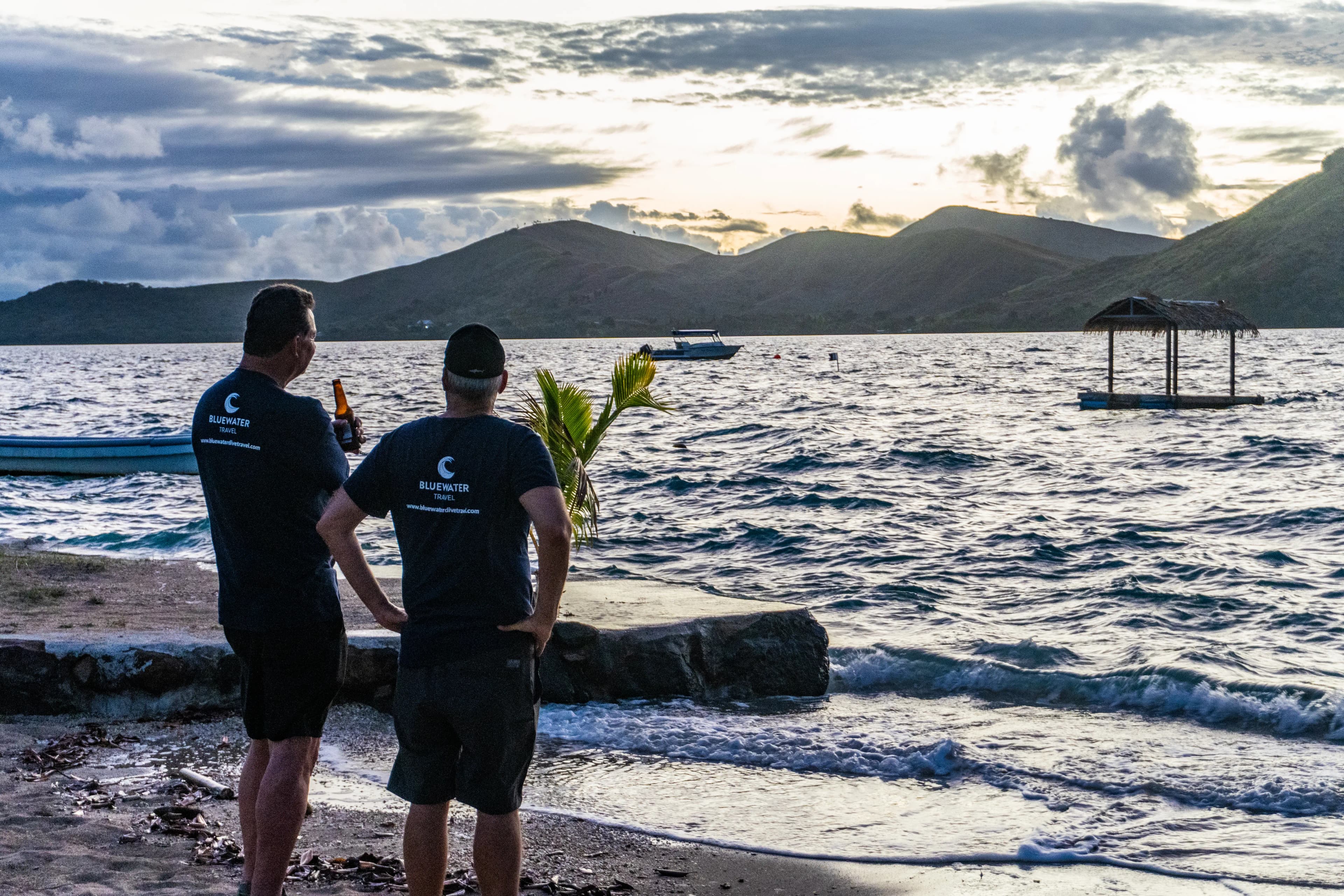 Beautiful sunset view with silhouettes Beautiful sunset view with silhouettes