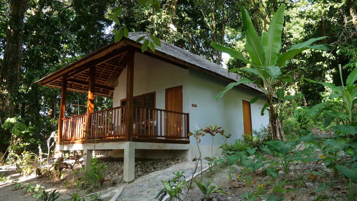 The Deluxe Bungalows atop a hill at Ambon Dive Resort The Deluxe Bungalows atop a hill at Ambon Dive Resort
