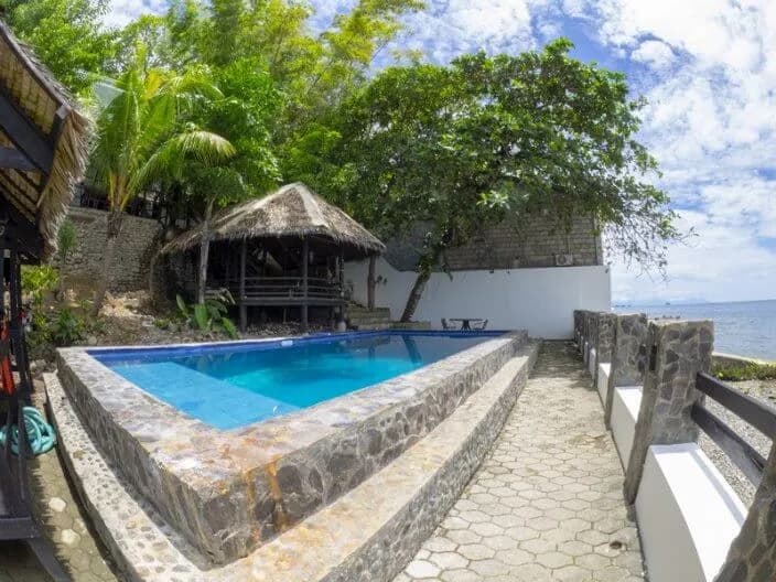 Swimming pool at the resort Swimming pool at the resort