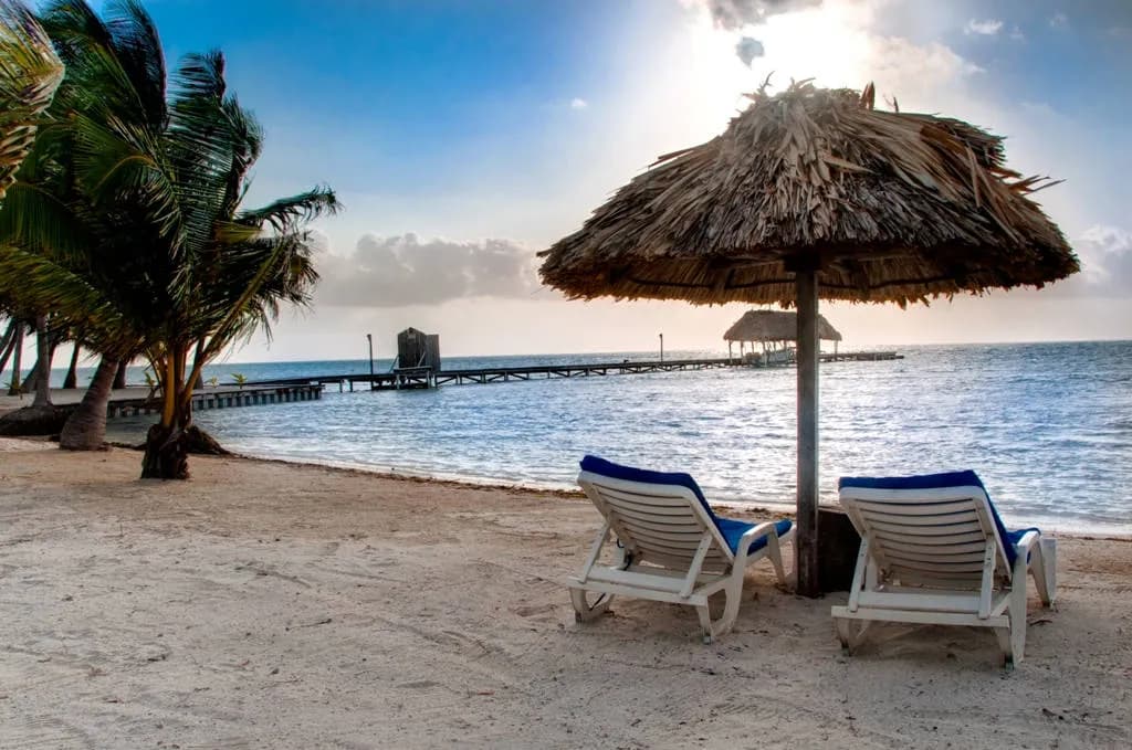 Sunbeds by the pool Sunbeds by the pool