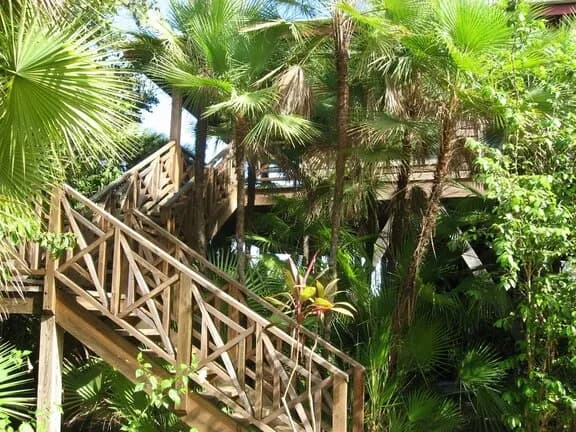 Shaded deck area Shaded deck area