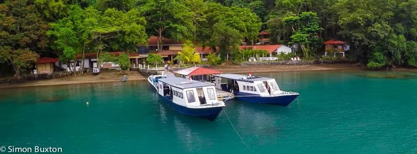 Dive boats at NAD Lembeh Dive boats at NAD Lembeh